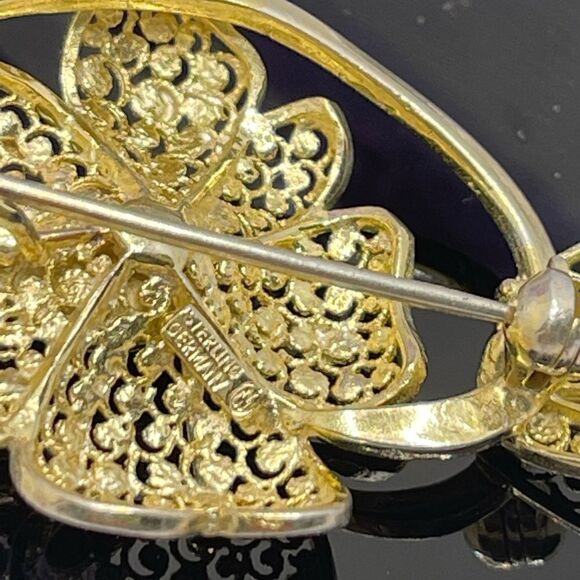 Vintage sterling German brooch  - Picture 3 of 10